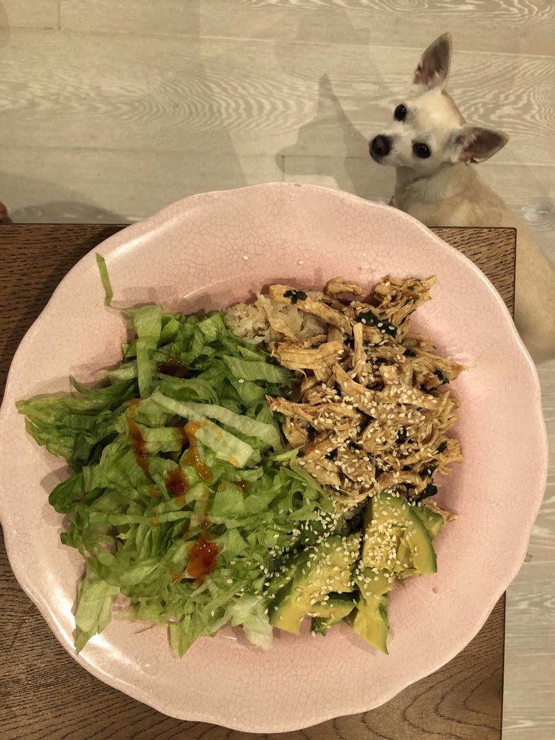 甜辣鸡肉蔬菜拌饭丨健康·三餐