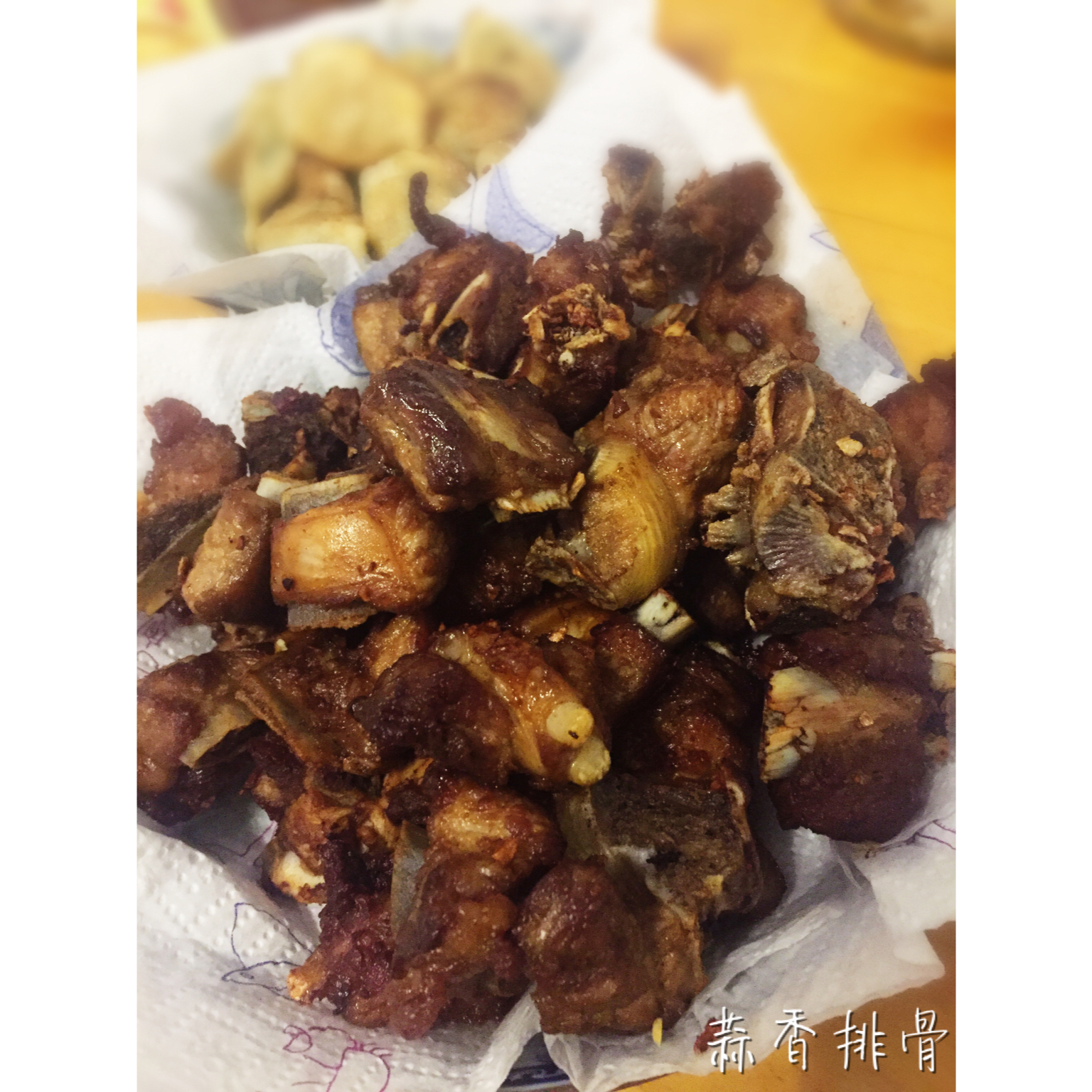 蒜香排骨（空气炸锅版）简直不要太好吃～～～～
