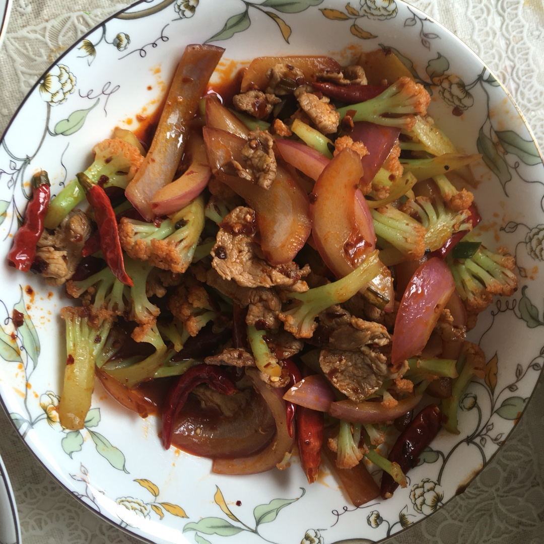 很“浪费”米饭的家常菜之一-------干锅菜花