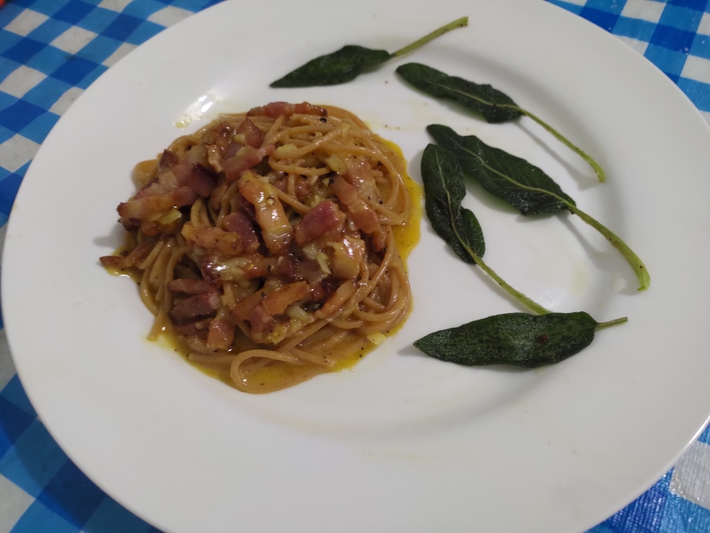 Spaghetti Carbonara的做法 步骤5