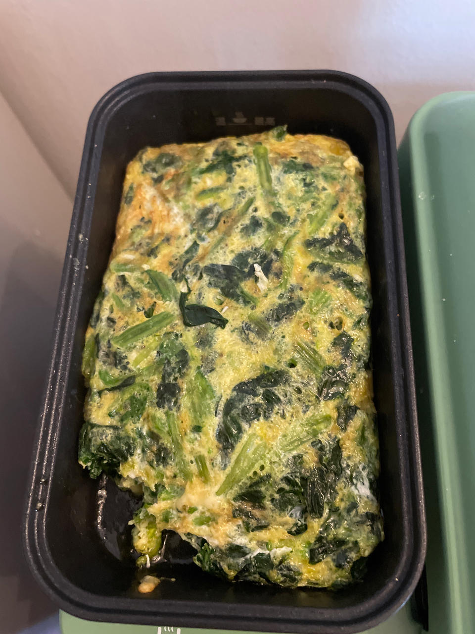 菠菜芝士煎蛋卷