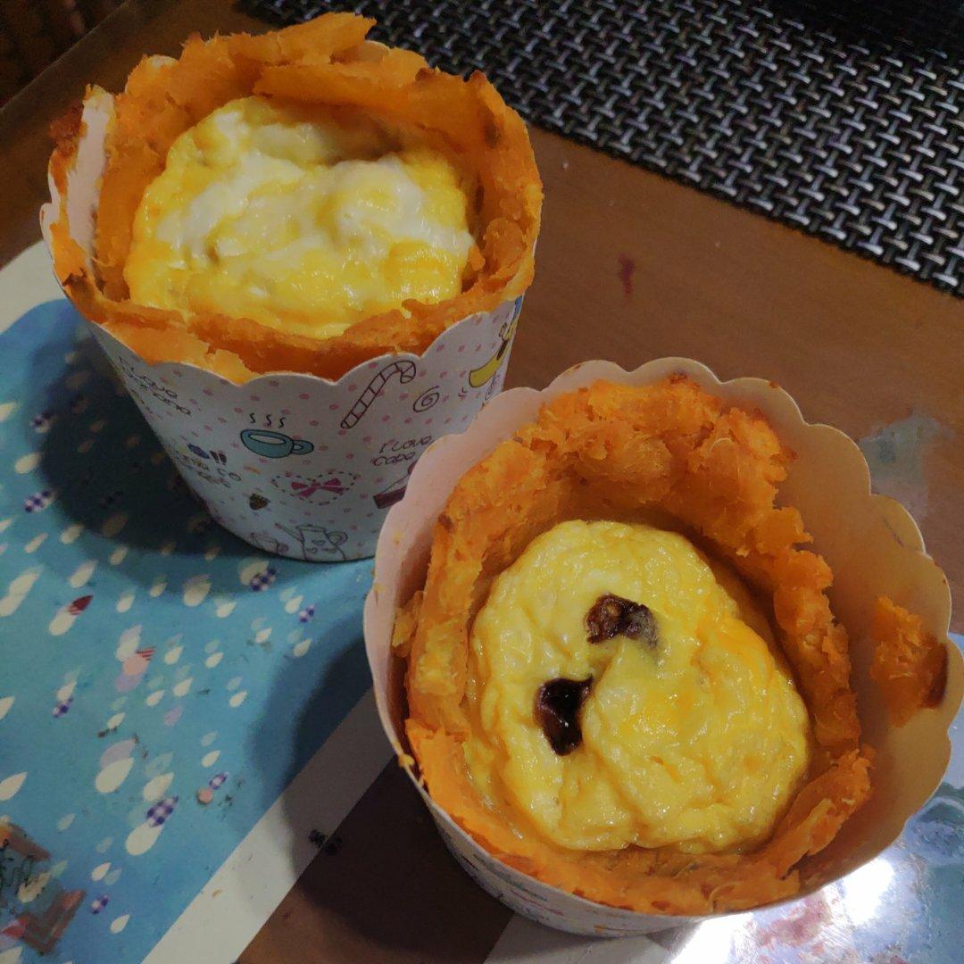 番薯蛋挞🥧（空气炸锅或者烤箱都可以哦）