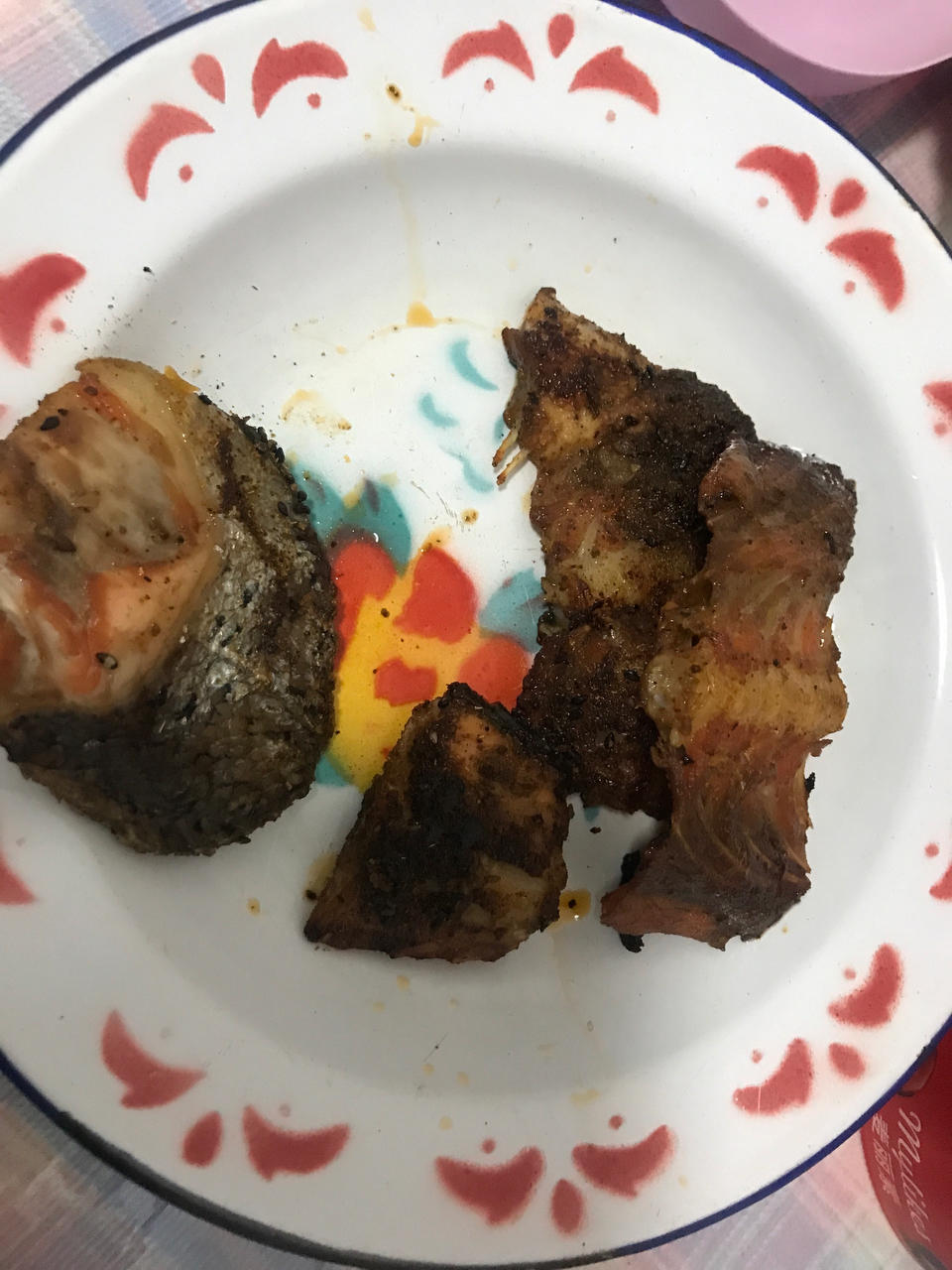 香烤孜然三文鱼骨