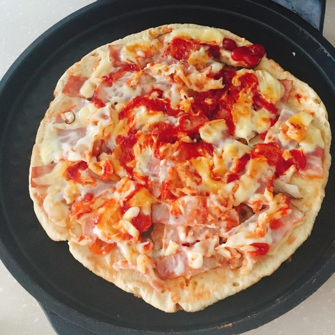 培根蘑菇披萨🍕电饼档版