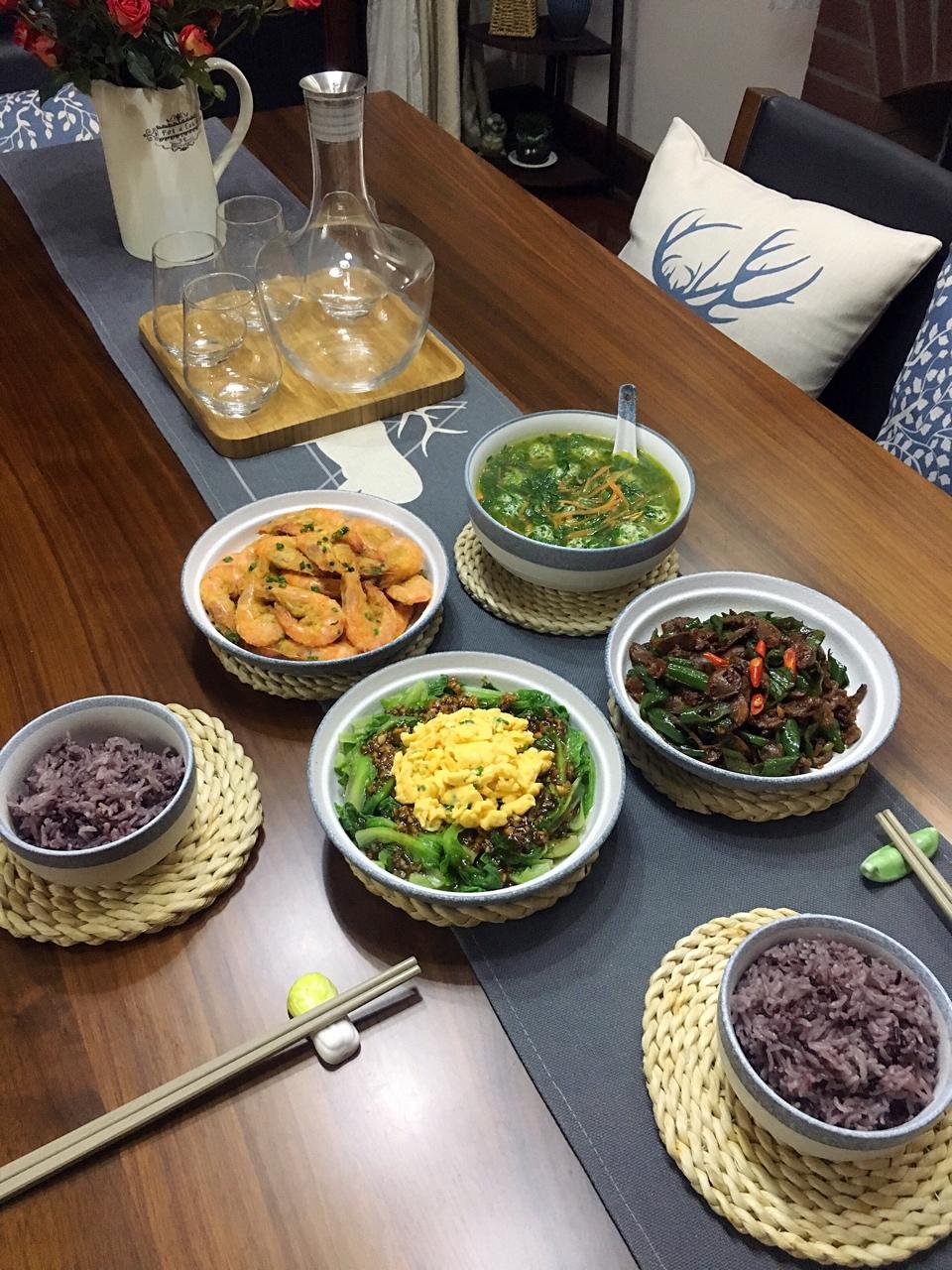 梅之小榭做的晚饭