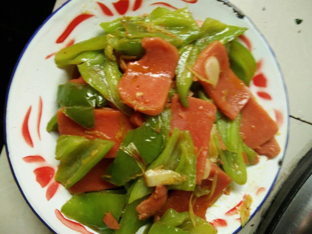 青椒火腿