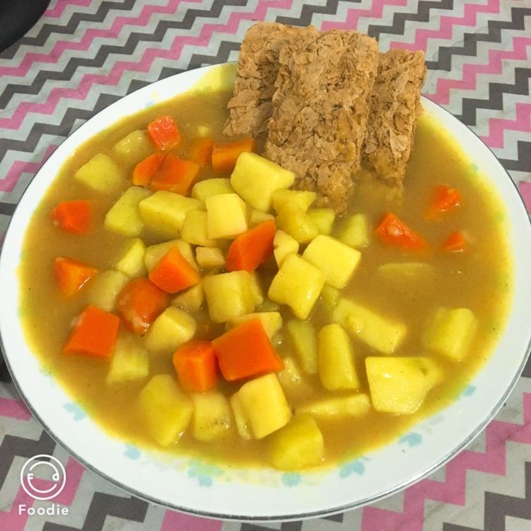 素咖喱饭
