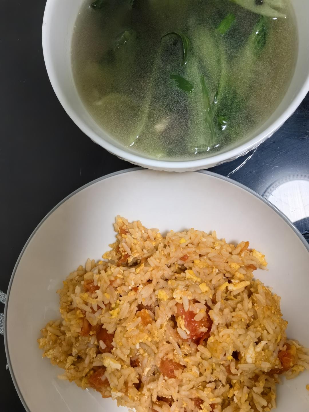 超简单的素食-青菜口蘑汤