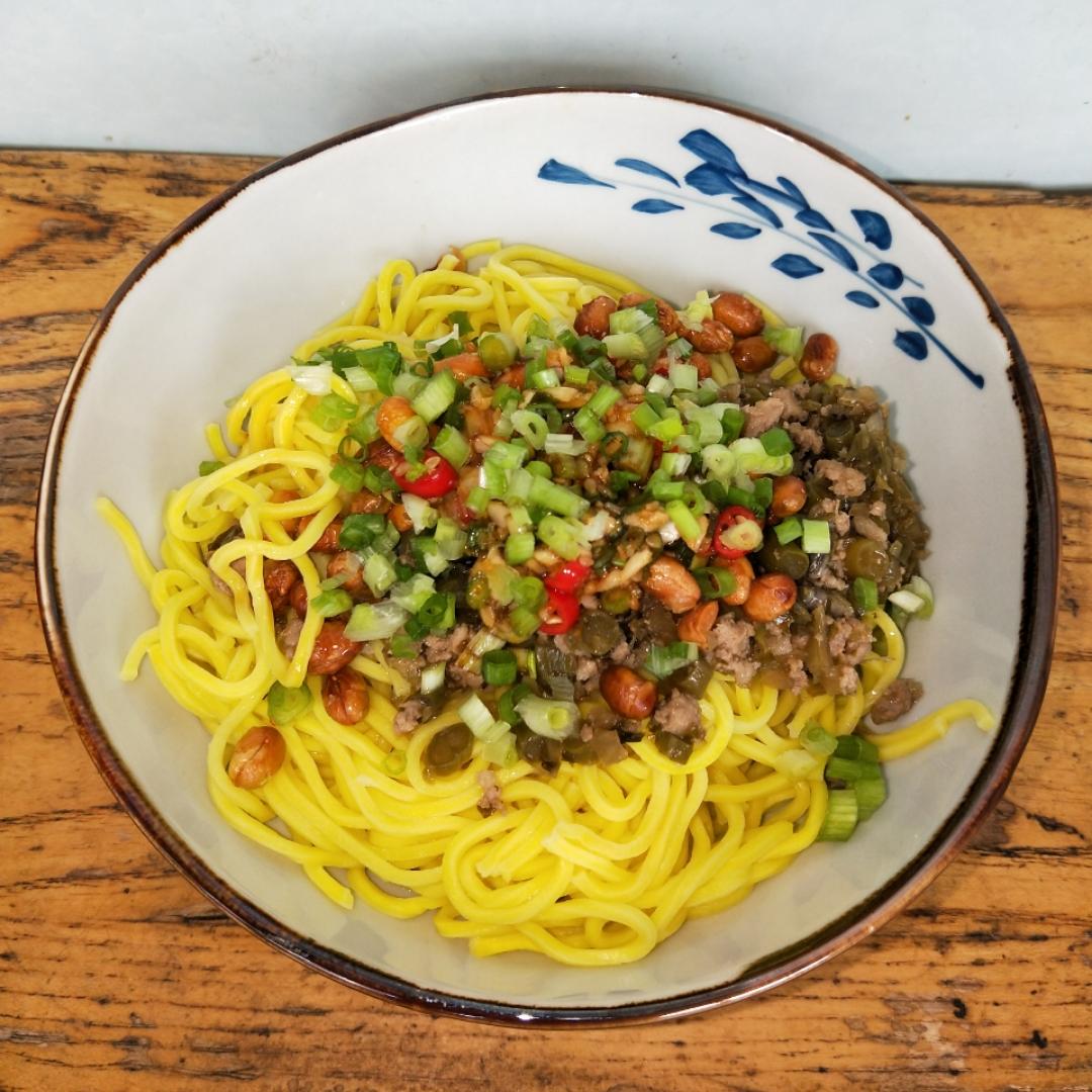 肉末酸豆角红油拌面【食材包操作说明】