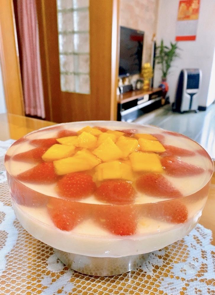 白凉粉果冻