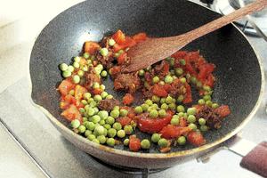 咖喱豌豆花椰菜的做法 步骤5