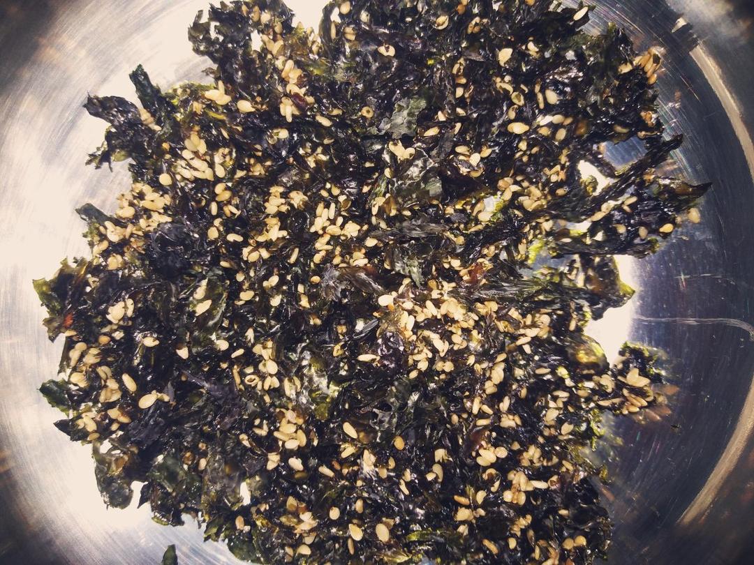 用紫菜做海苔【芝麻海苔碎】超级简单