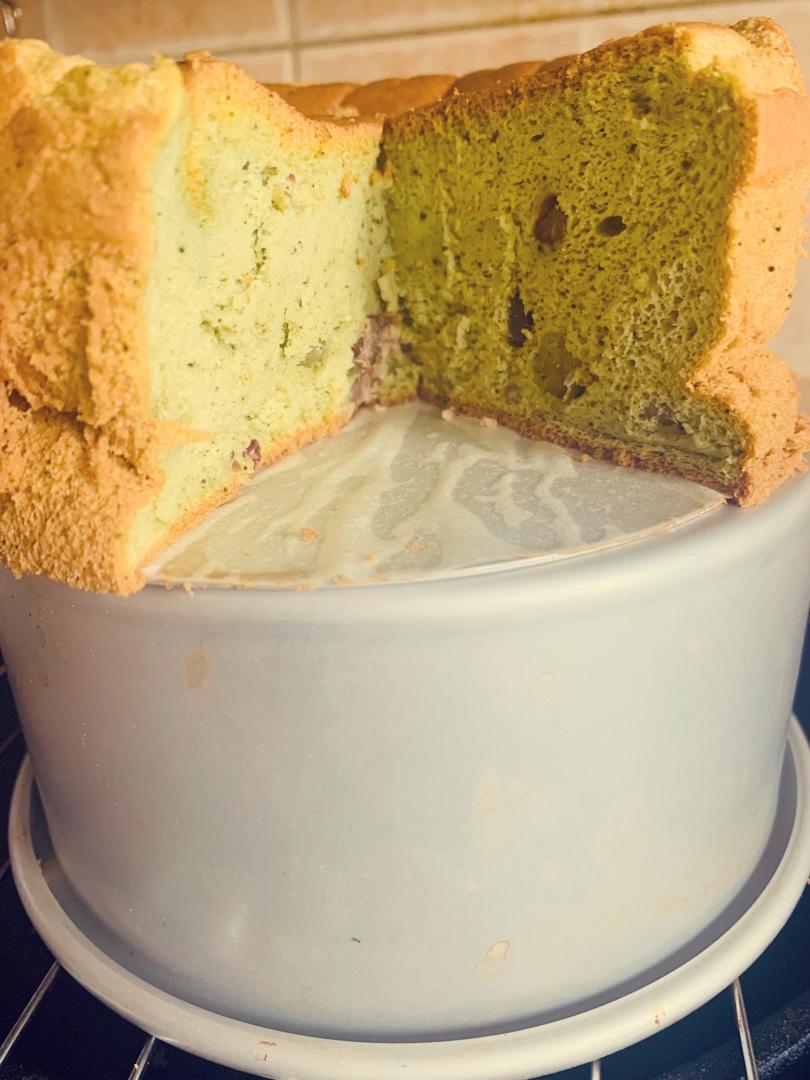 六寸抹茶戚风蛋糕