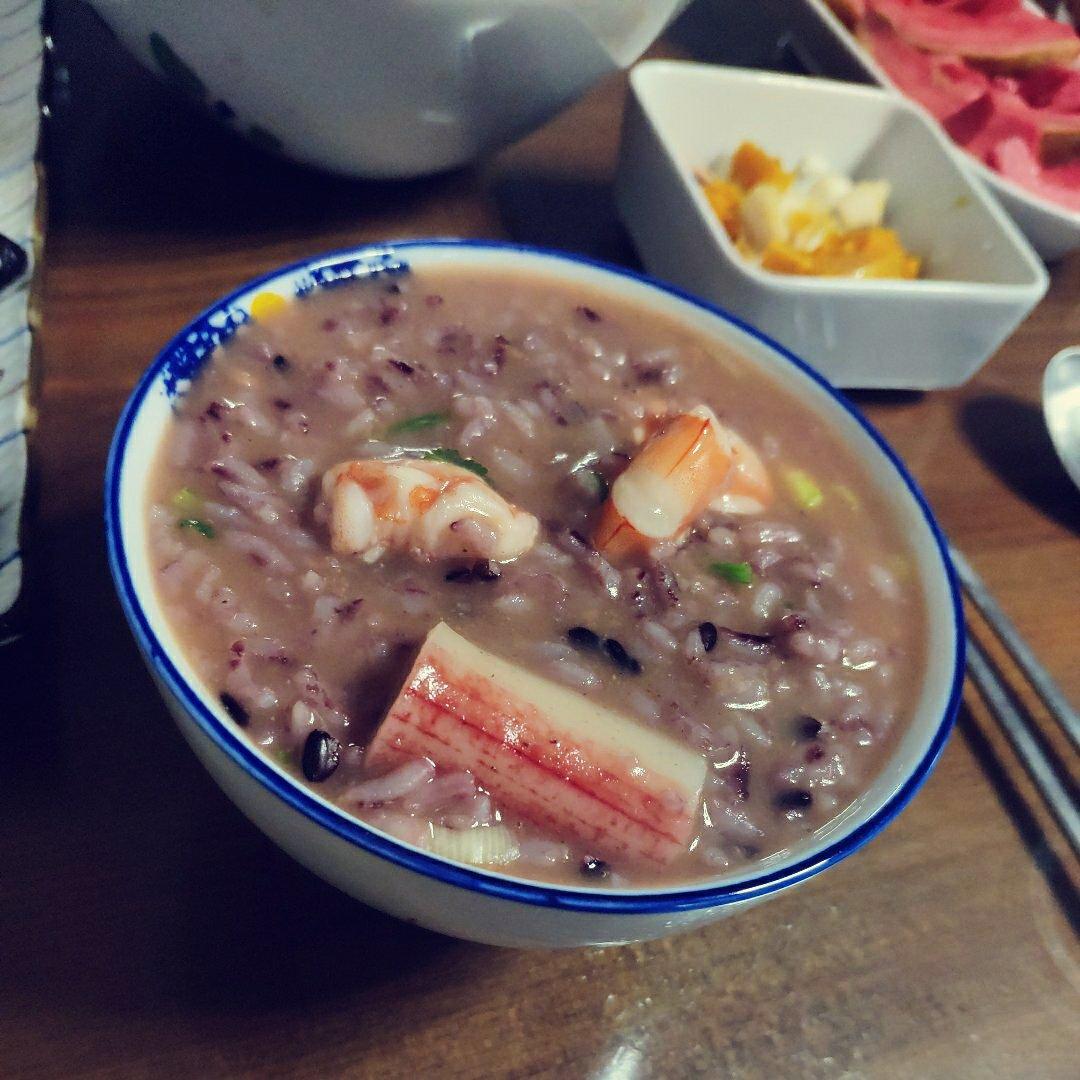 鲜虾砂锅粥