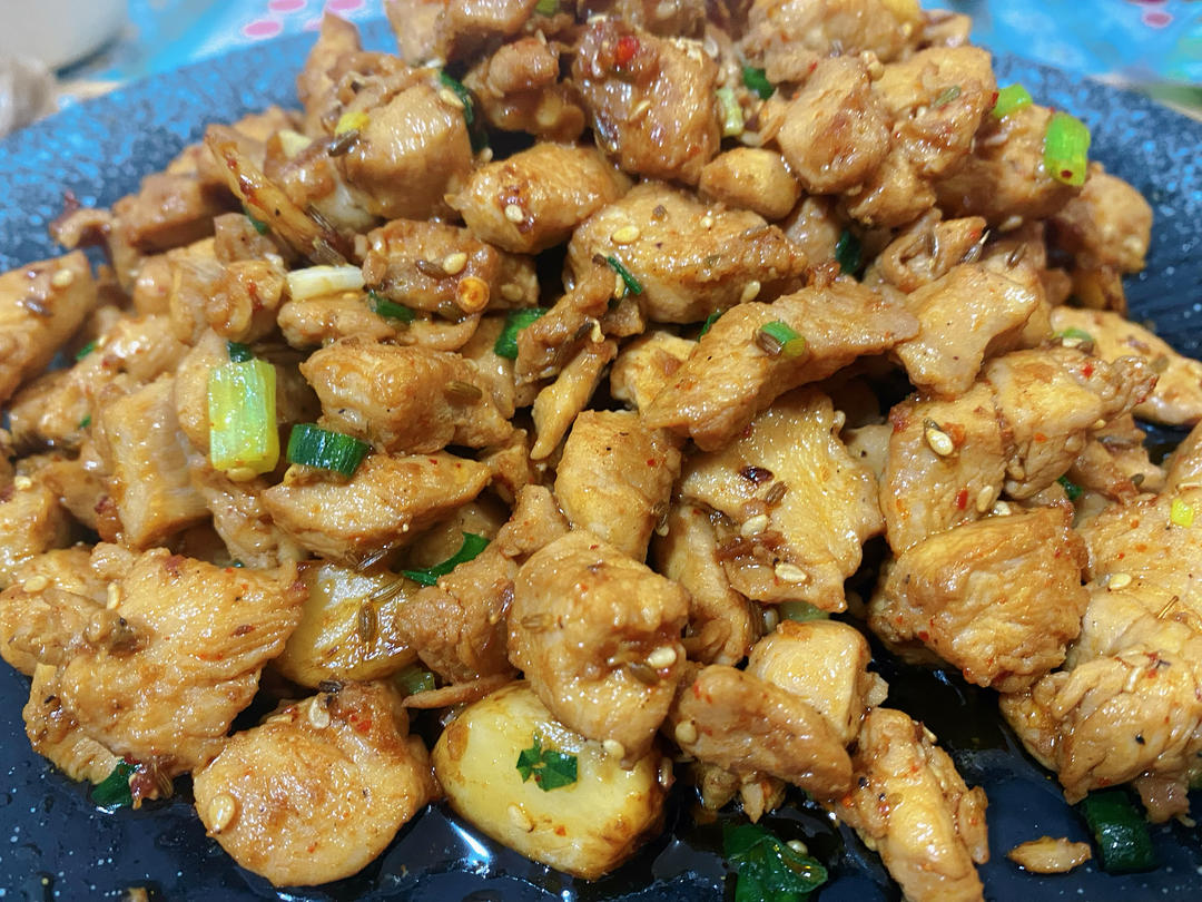 孜然蒜香鸡胸肉