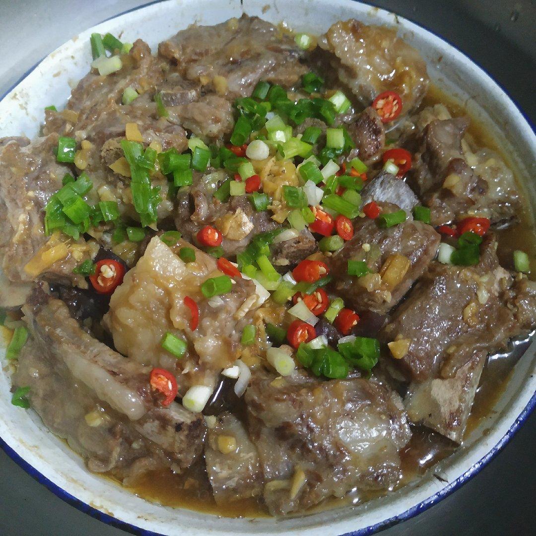 茄子蒸排骨（宝宝菜）