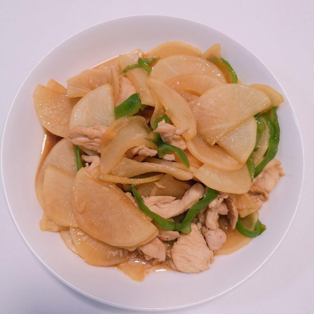 美味炒萝卜片