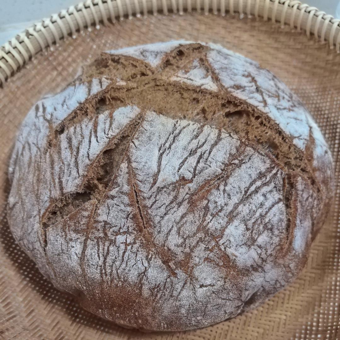 外脆内软不用揉面的乡村面包