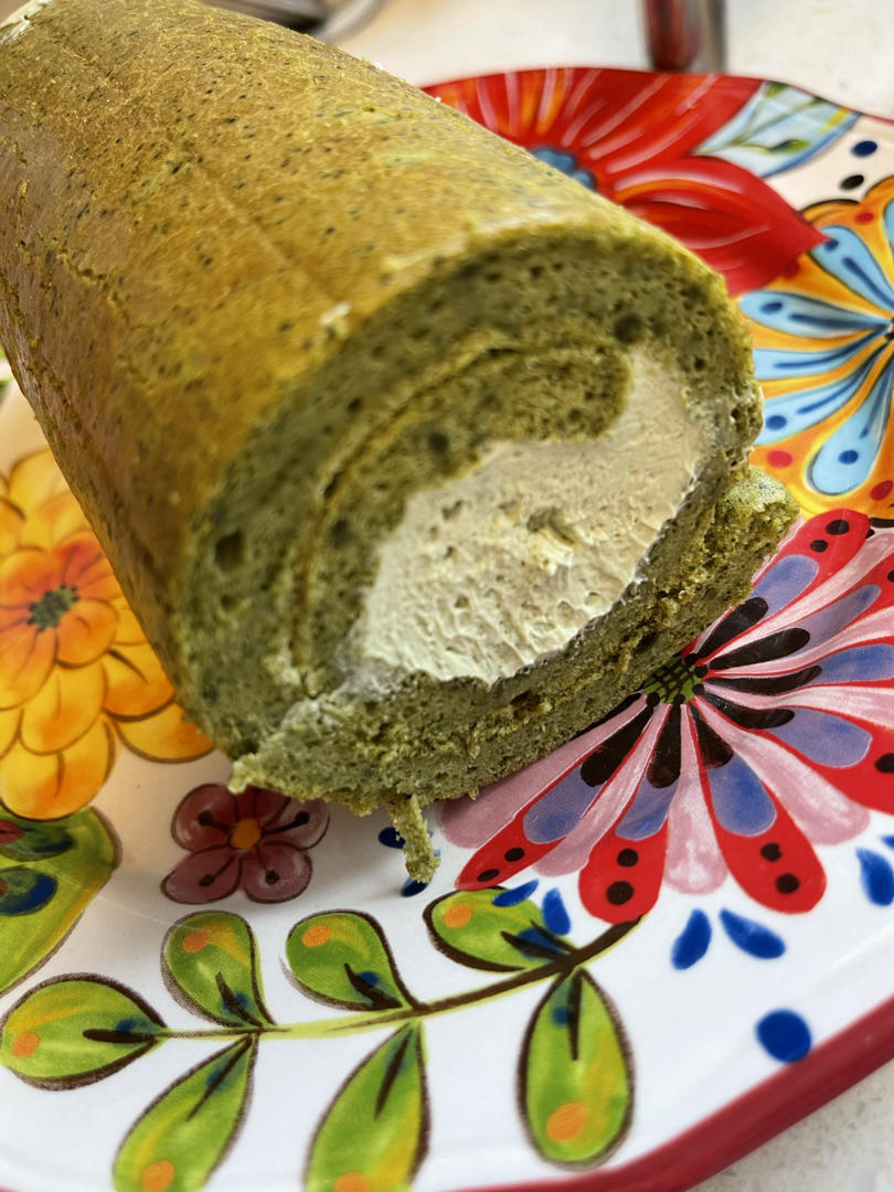 抹茶红豆蛋糕卷