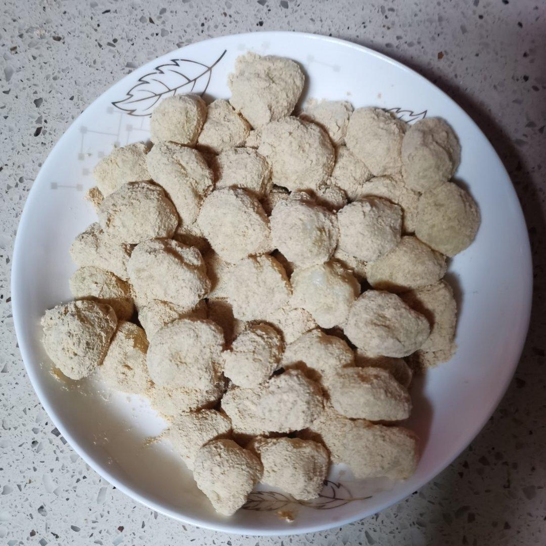 香甜软糯❗️好吃到哭的黄豆糯米球，巨简单～