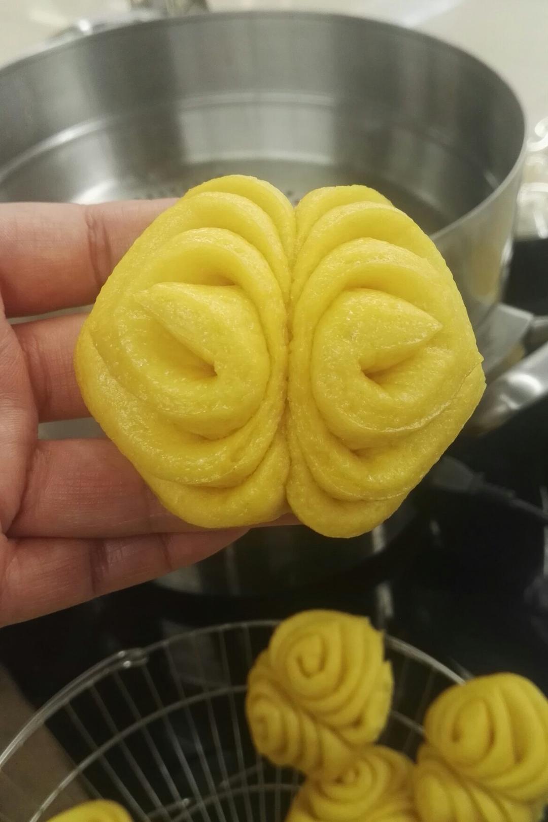 南瓜花卷馒头
