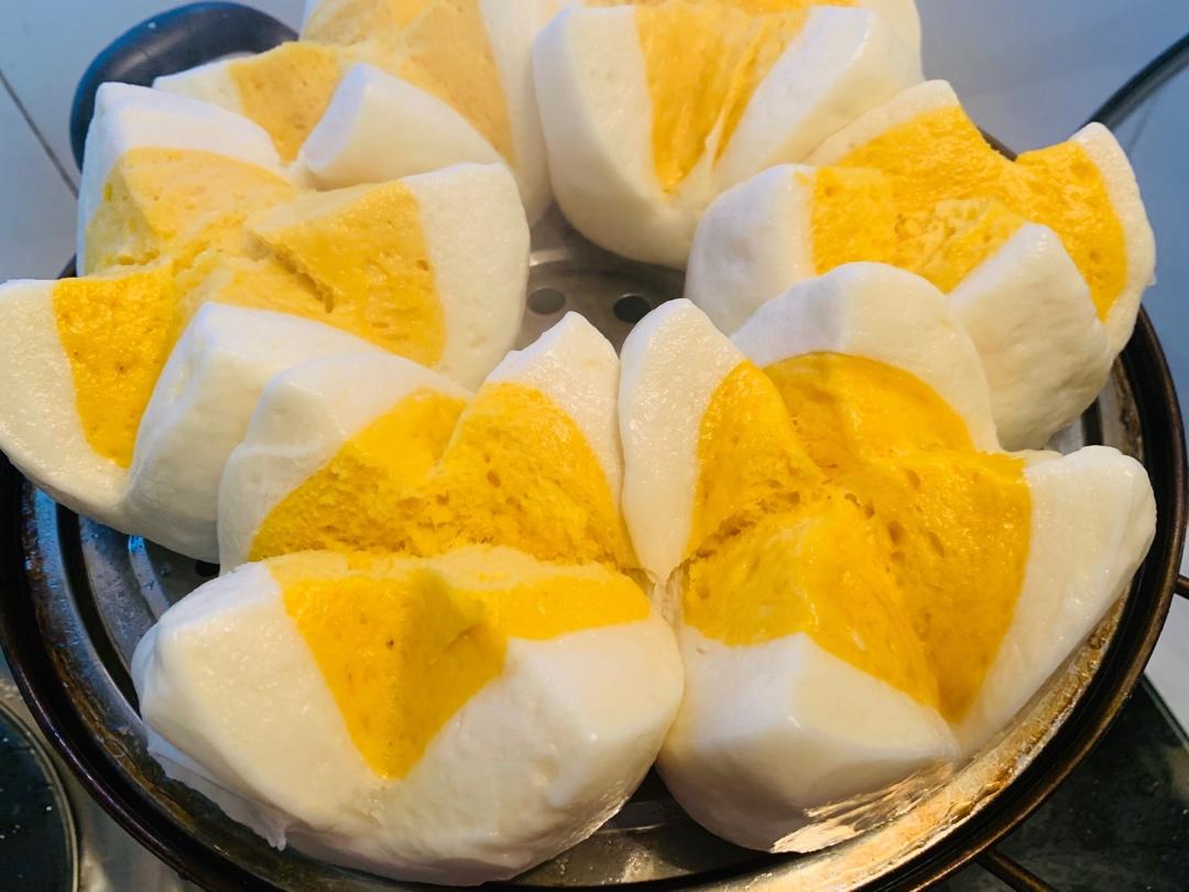 新手也可以--详解如何做出人见人爱、金黄的南瓜馒头