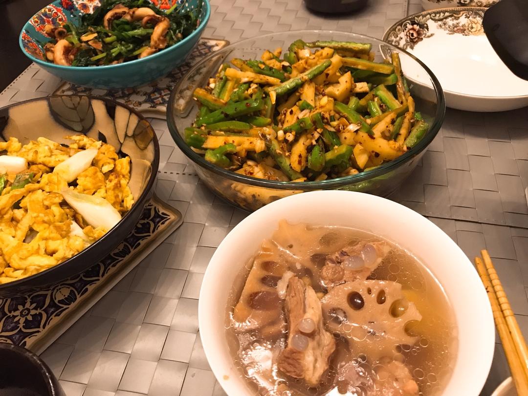 凉拌苦瓜·辣拌藕