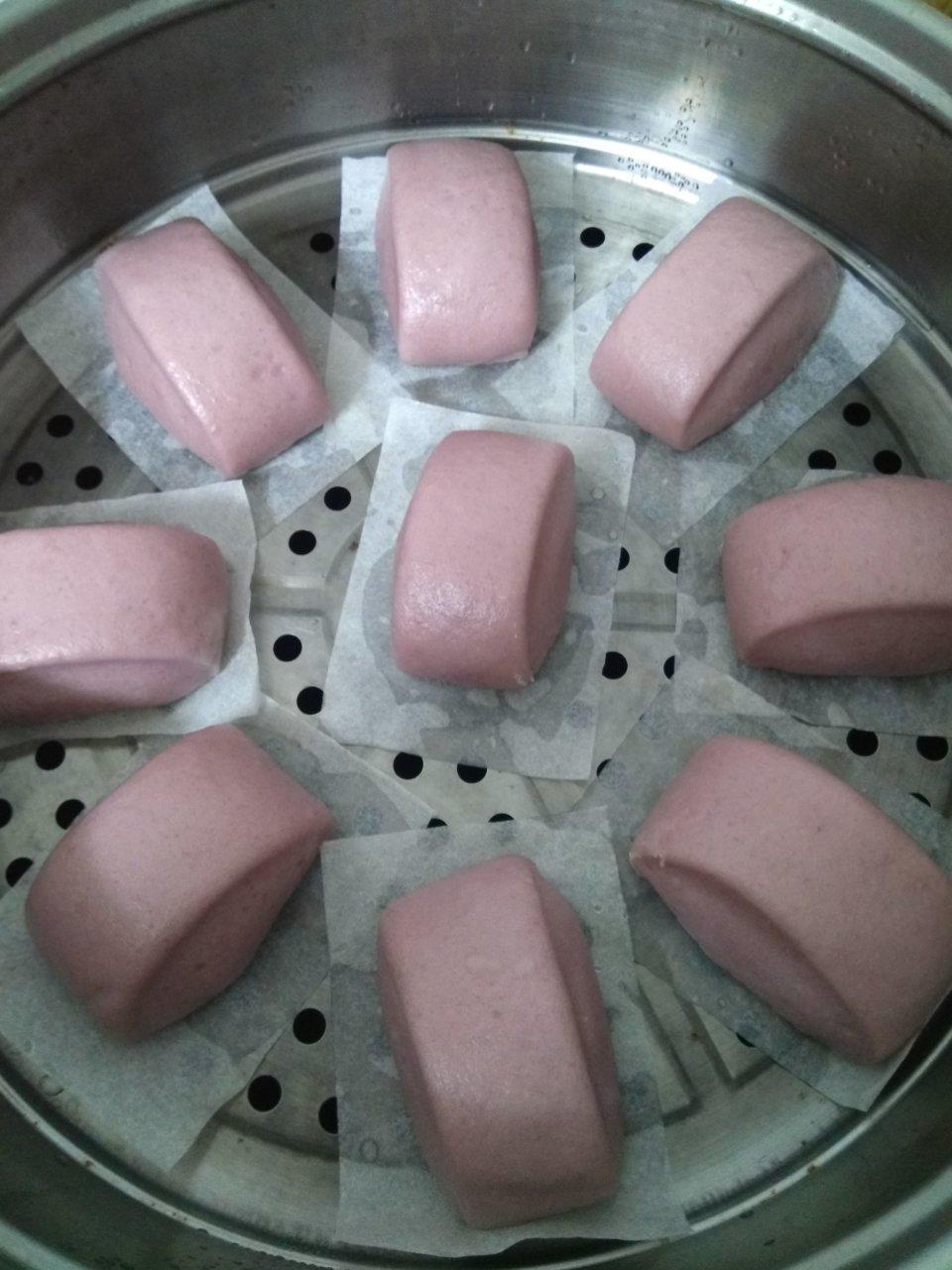 紫薯馒头--只需一次发酵