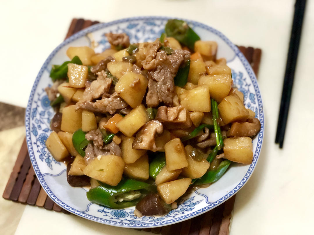 ㊙️香菇土豆肉沫拌饭❗️比外卖还好吃