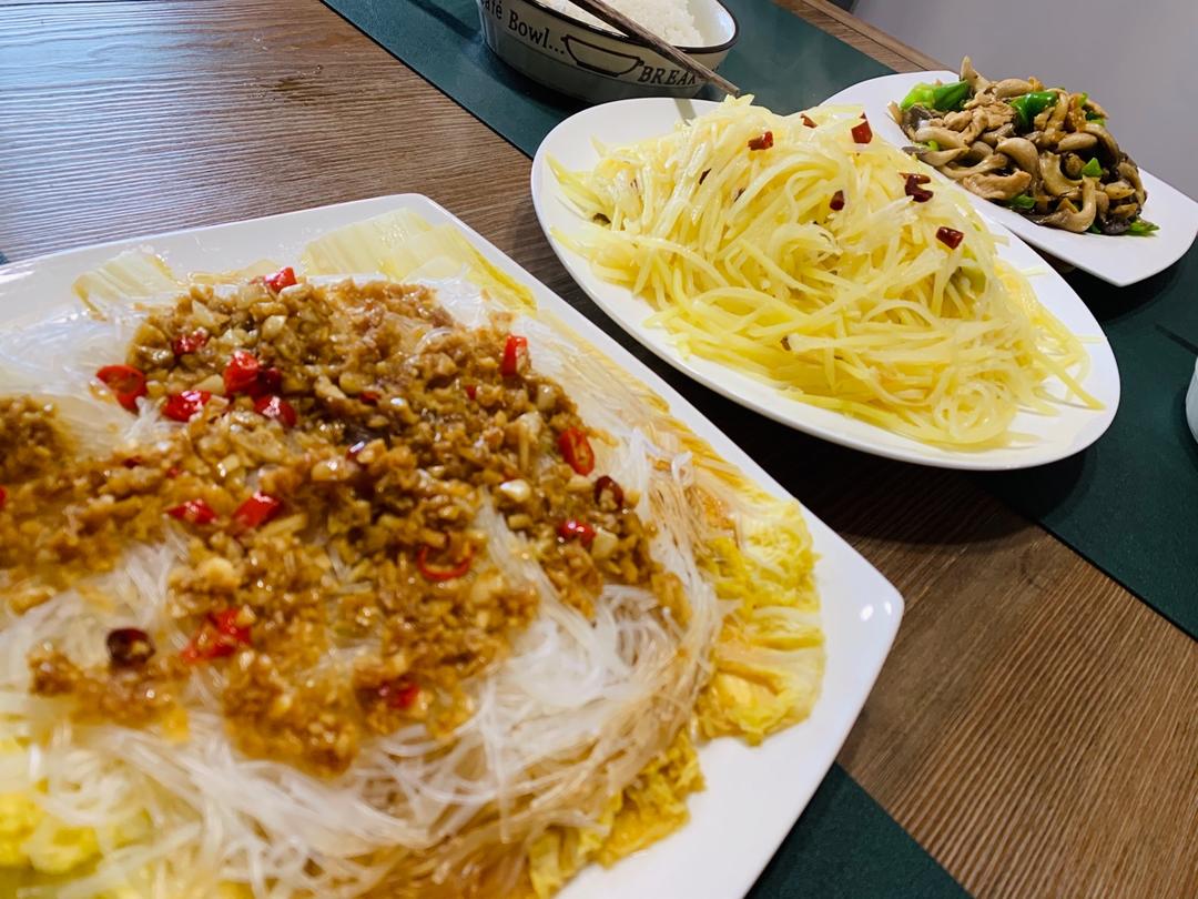 蒜蓉粉丝娃娃菜