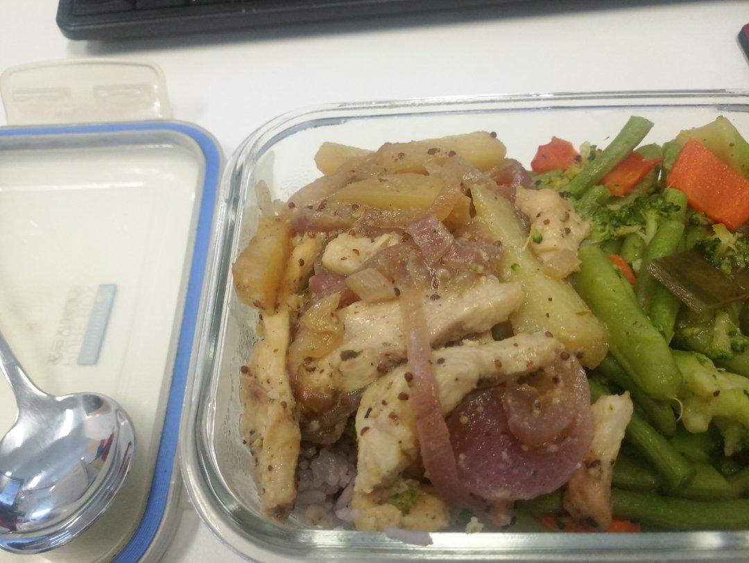 【健康三餐】蜂蜜芥末土豆烤鸡胸