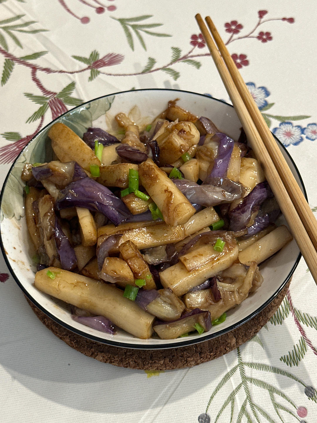 茄子炒年糕