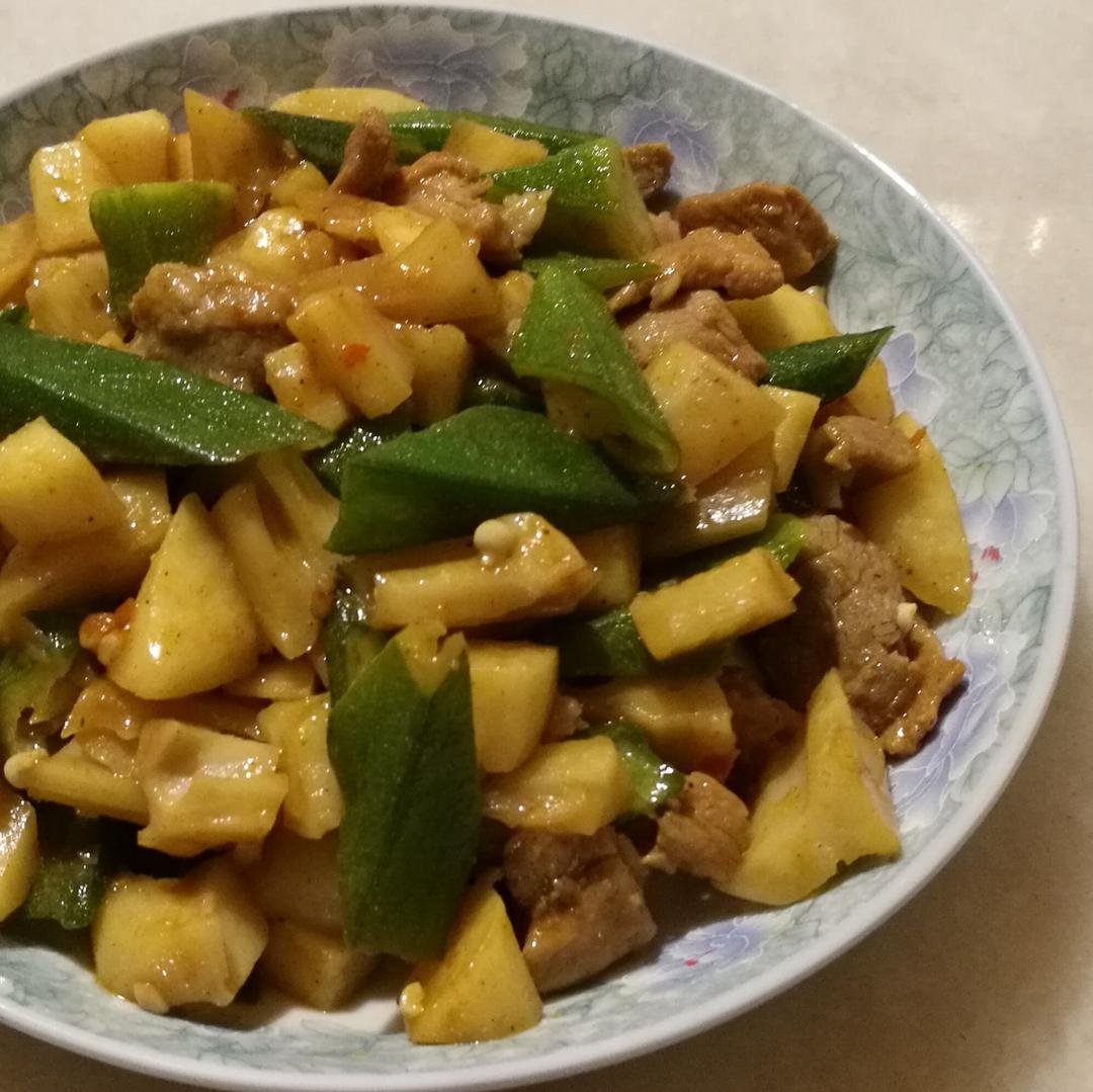 秋葵炒肉