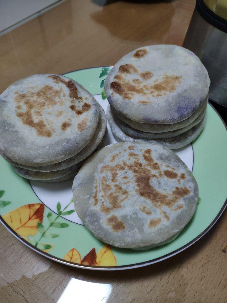 烫面紫薯饼