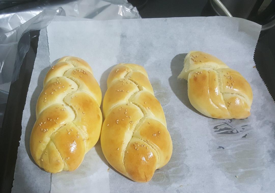 酸奶辫子面包（一次发酵）