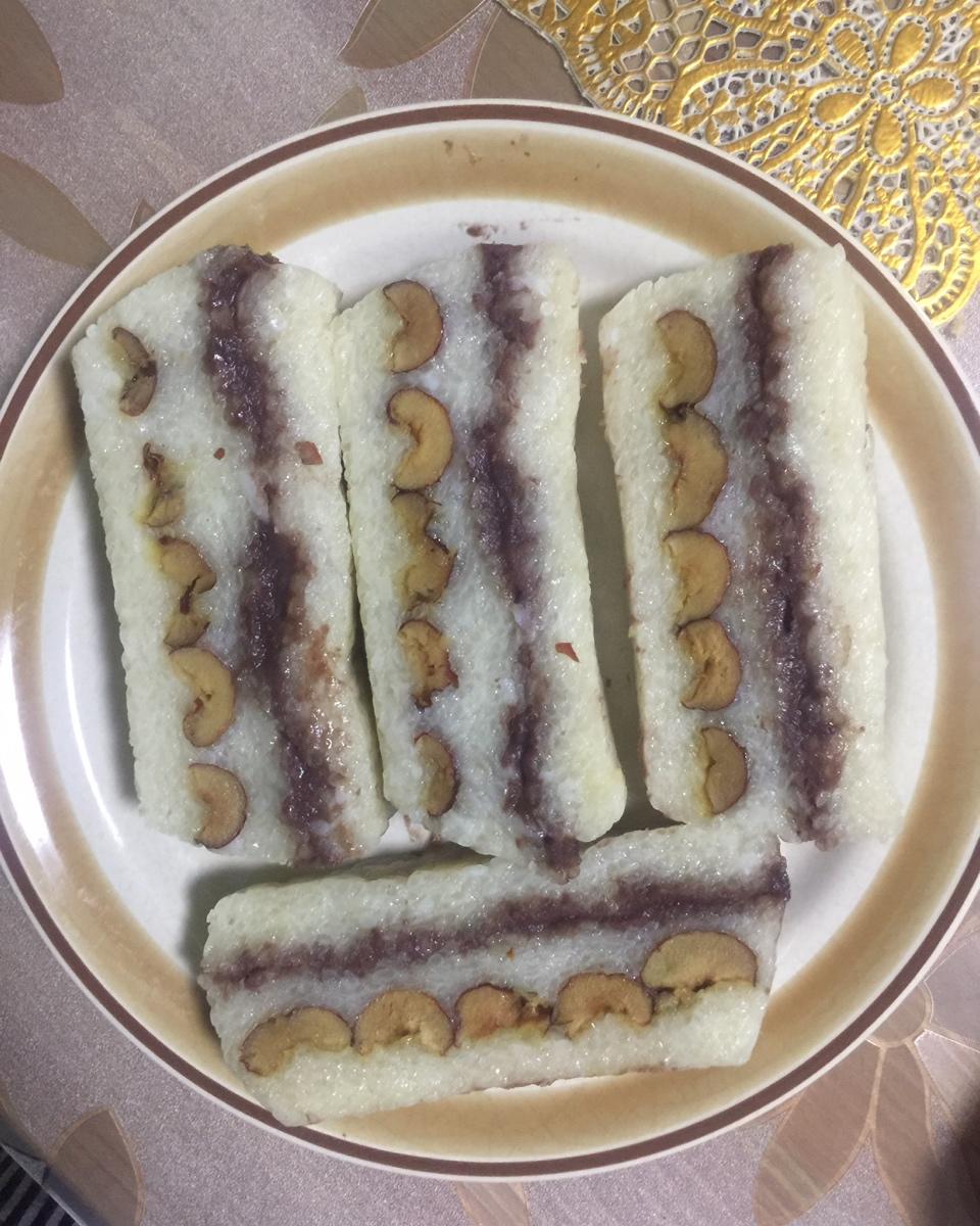 红枣豆沙切糕