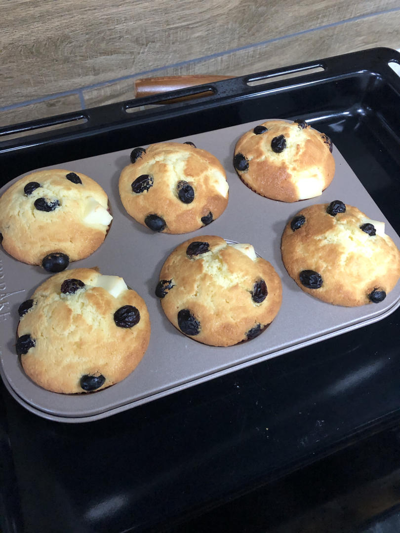 超浓郁的蓝莓乳酪麦芬！！