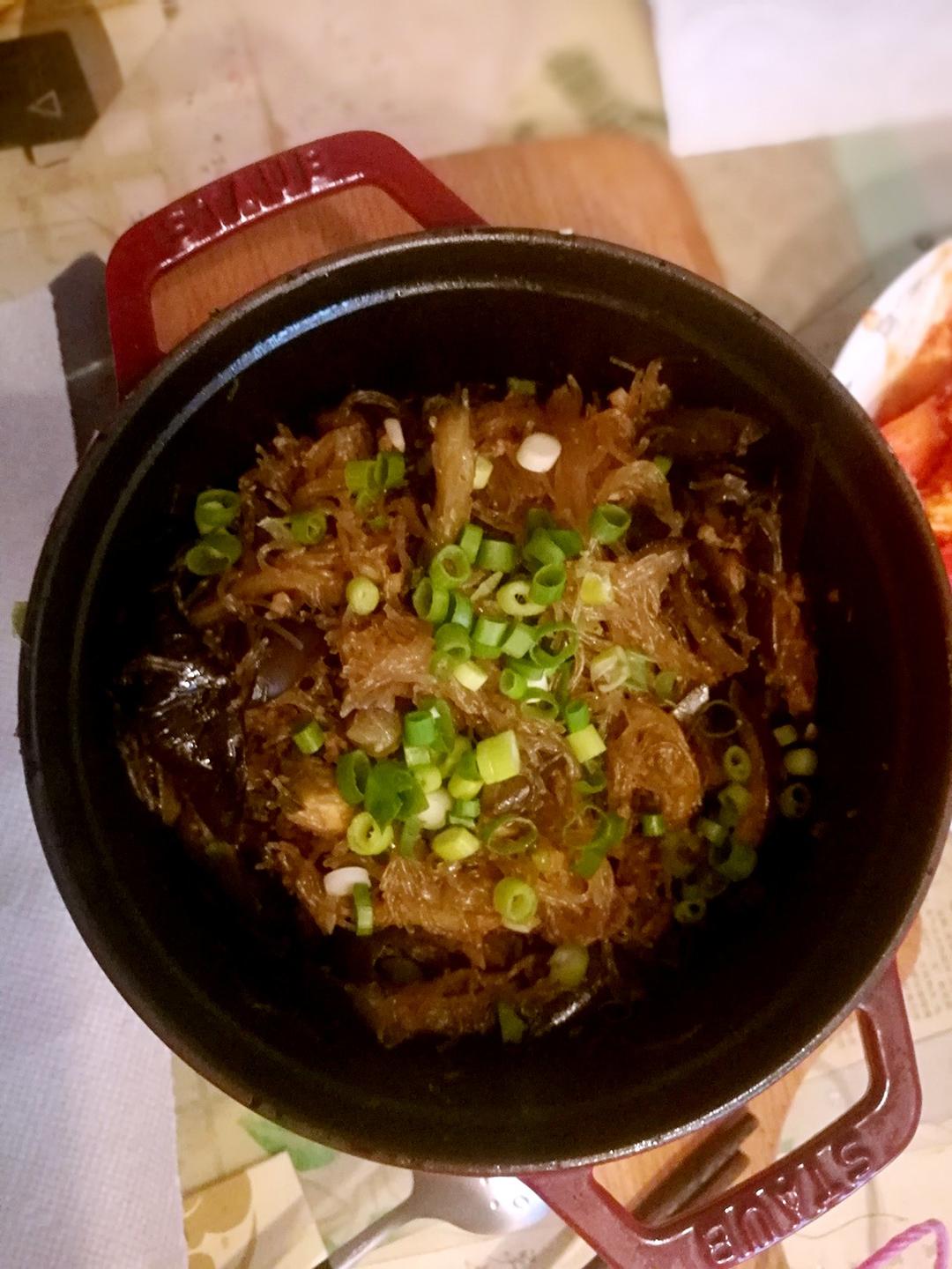 肉末茄子粉丝煲