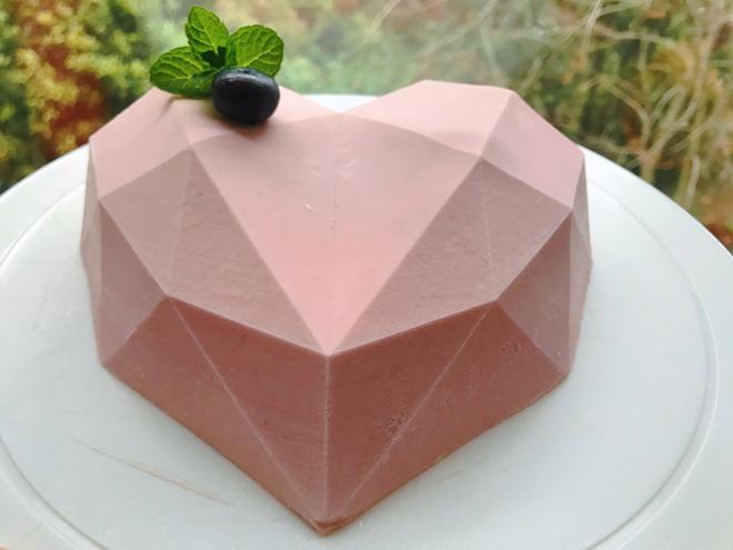 钻石💎心形草莓慕斯蛋糕的做法