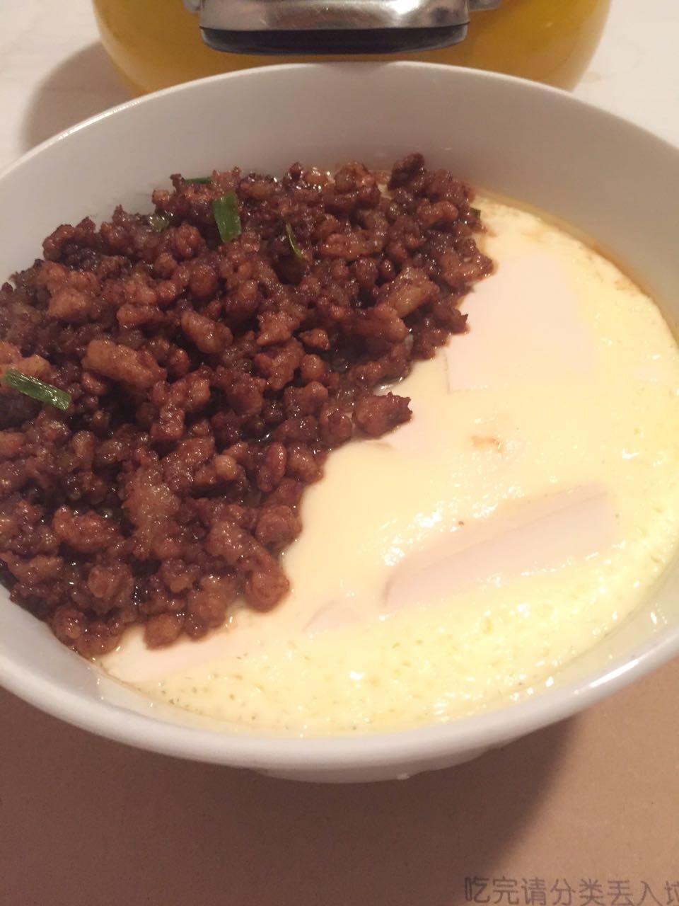 肉沫豆腐蛋羹