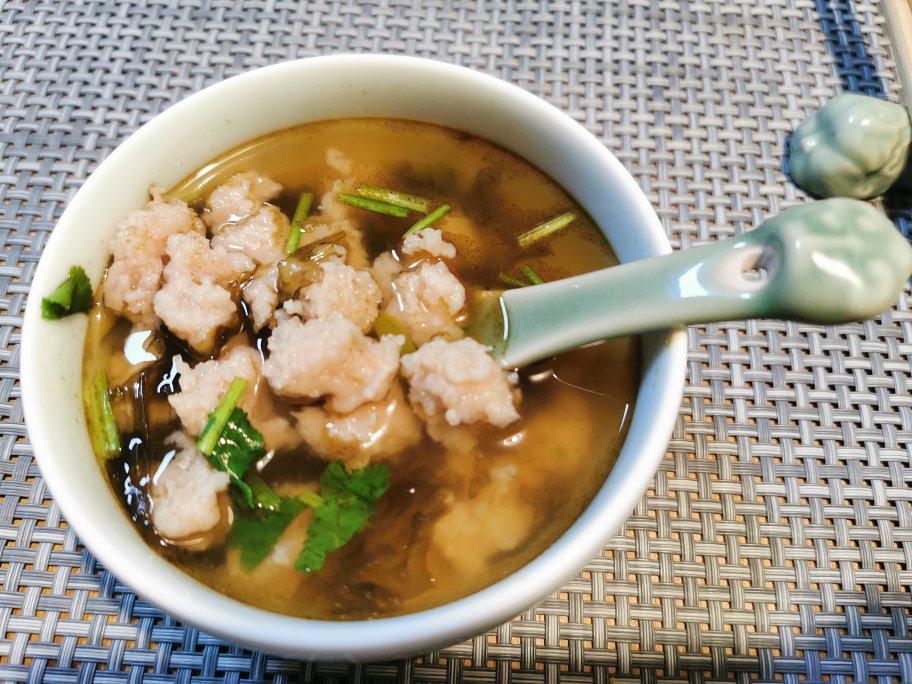 温州瘦肉丸，自制无添加剂快手做的猪肉羹