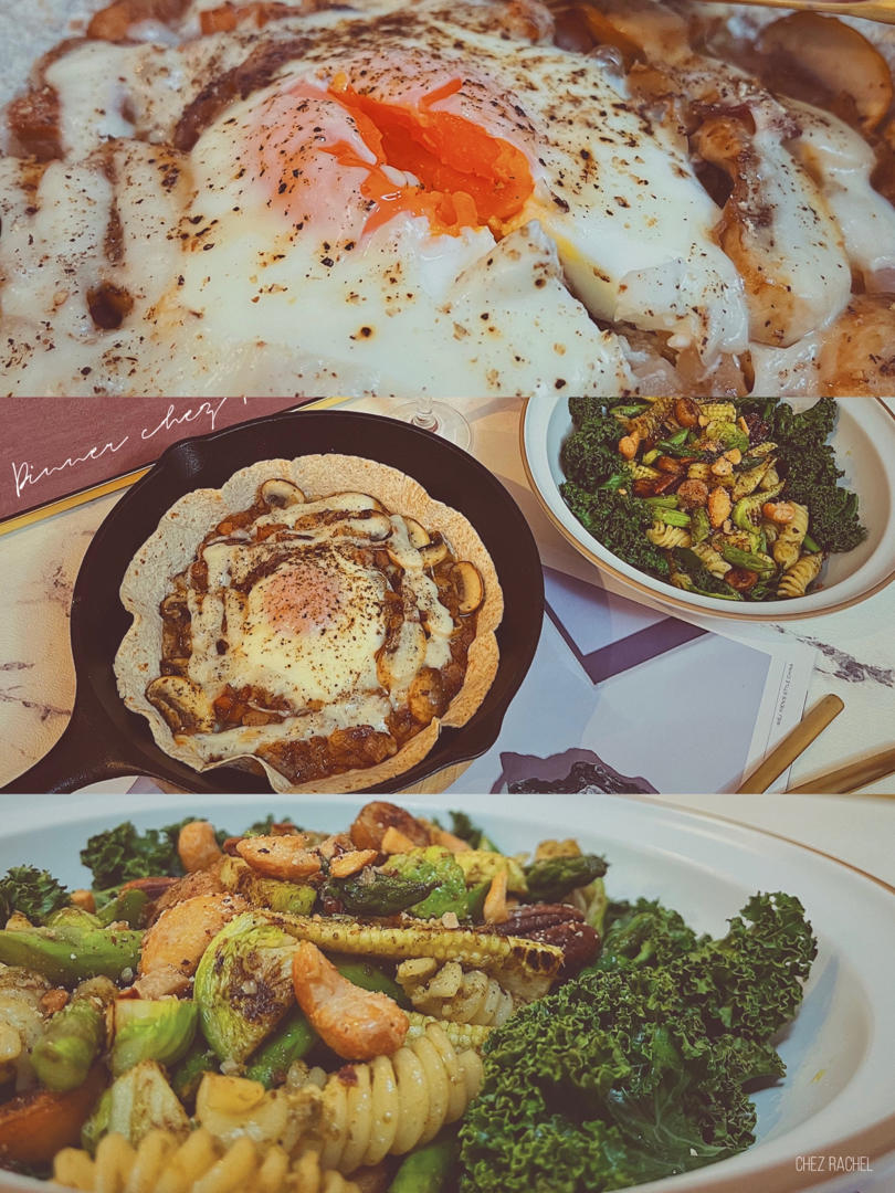 宅家早午餐｜全麦卷饼盒子｜洋葱蘑菇蛋