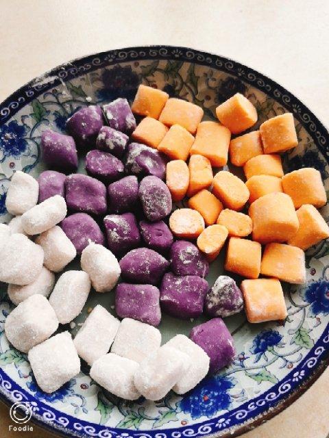自制三色芋圆1⃣️（附上窍门详细比例）