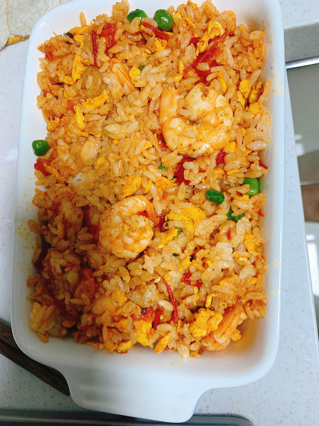 番茄虾仁芝士焗饭