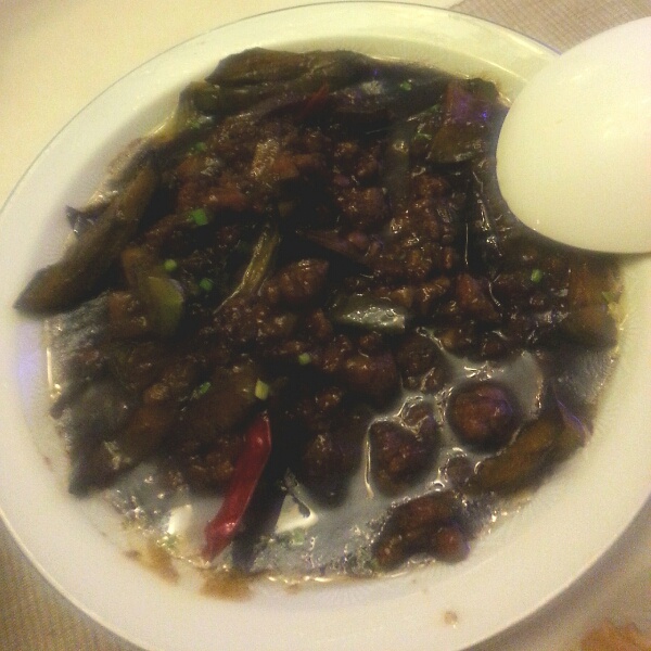 酱香肉末烧茄子