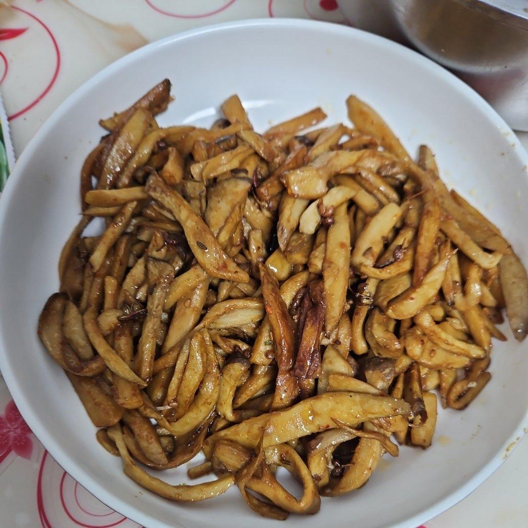 越嚼越香‼️比肉还要好吃👉干煸孜然杏鲍菇