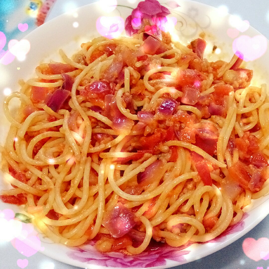 番茄肉酱意大利面