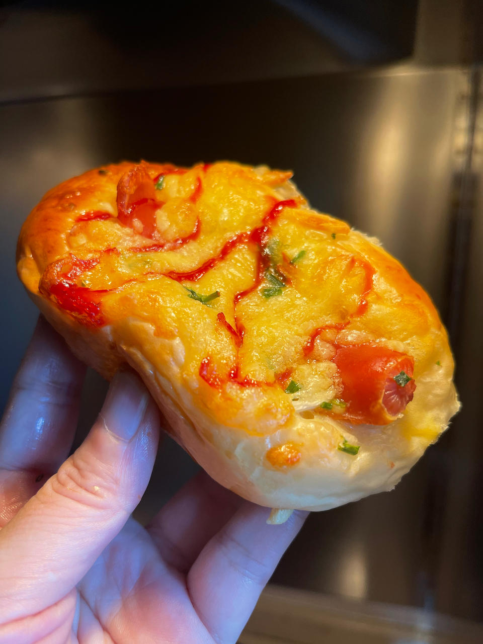 咸香松软❗️巨好吃的香葱肉松火腿面包❗️