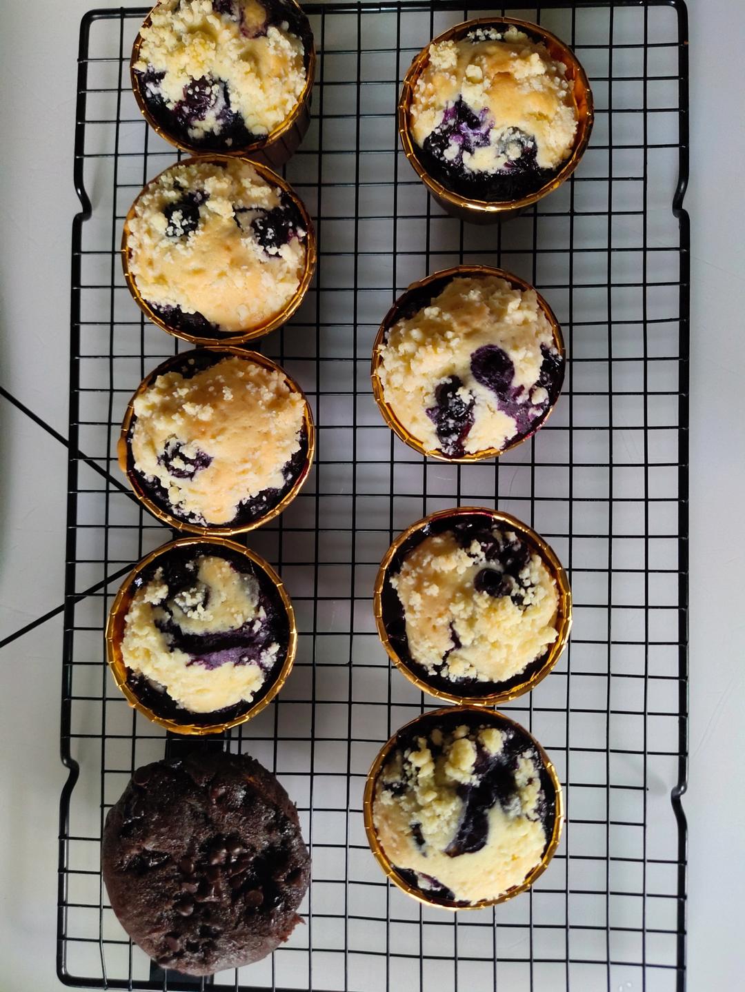 会爆浆的蓝莓玛芬蛋糕