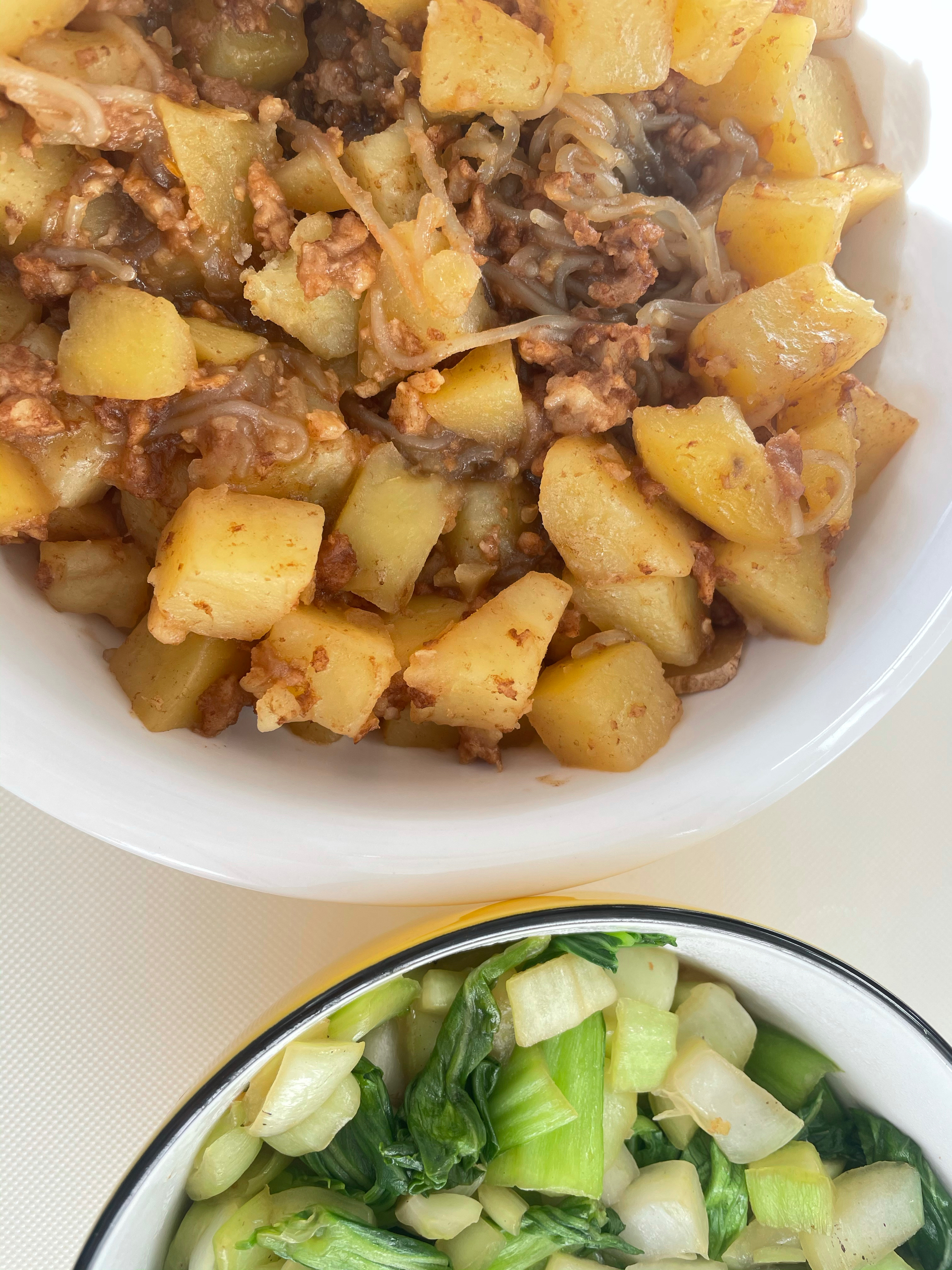 🔥一人食|土豆五花肉炖粉条